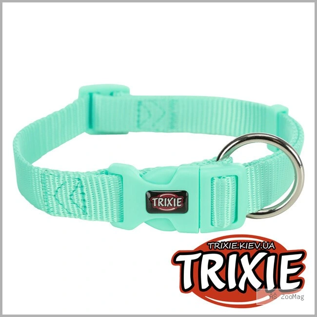 Trixie Premium Collar Зелёный ошейник для собак средних и крупных пород 35–55 см, 20 мм
